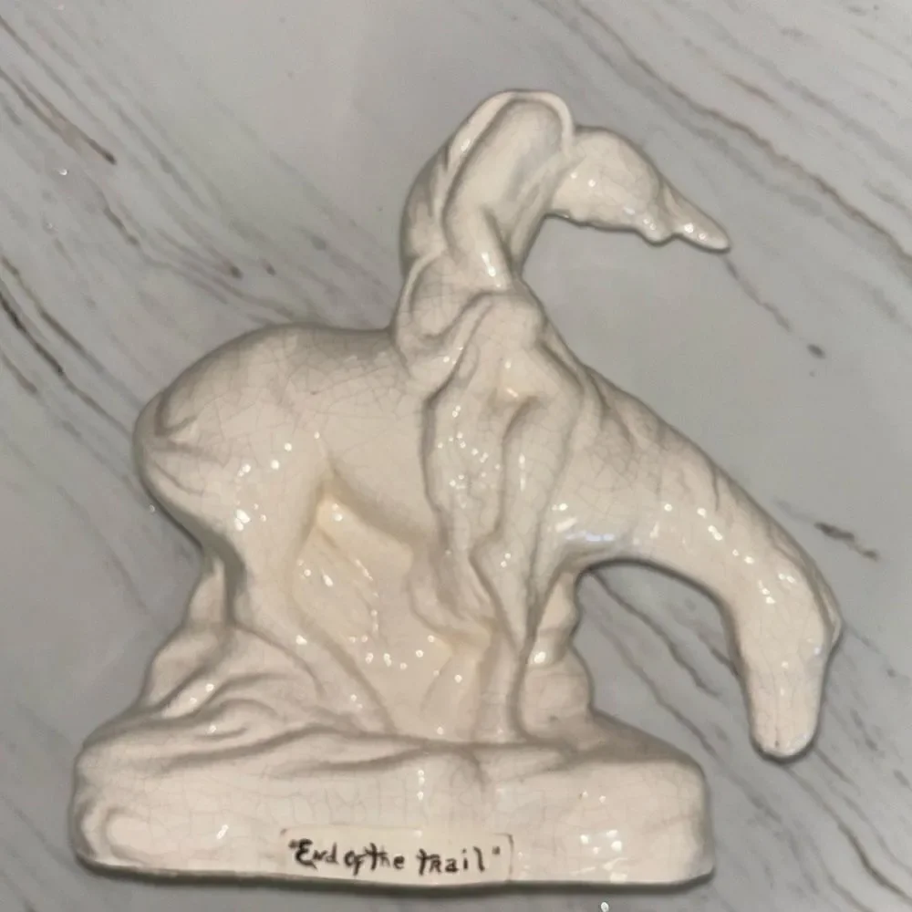 End of the trail Crackled Ceramic